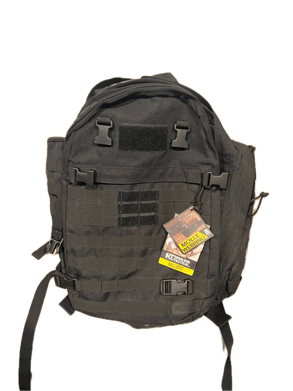 Highland Tactical Roger Canvas Backpack XL Black